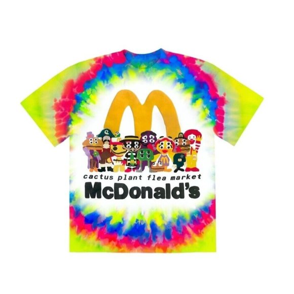Cactus Plant Flea Market x  McDonald’s Buddy & Friends Tie-Dye Tee - Picture 1 of 6